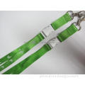 20mm green nylon neck lanyard